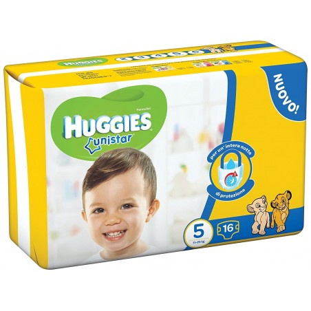 5029053538983 Huggies Unistar Taglia N.5 - 11/25kg - 16pz