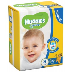 5029053538969 Huggies Unistar Pannolini Taglia N.3 - 4/9kg 20pz