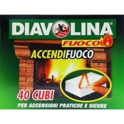 8002840153009 Diavolina Accendifuoco 40pz