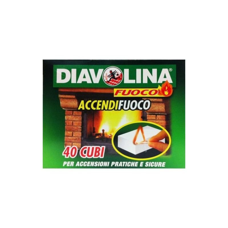 Diavolina Accendifuoco 40pz