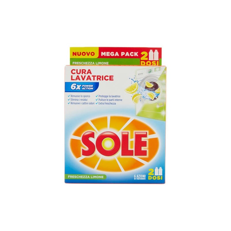 Sole Cura Lavatrice Lemon 2x250ml