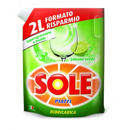 8002910046293 Sole Piatti Limone Eco-Ricarica 2000ml