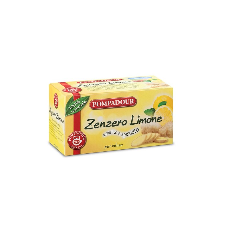 Pompadour Infuso Zenzero Limone 20 Filtri