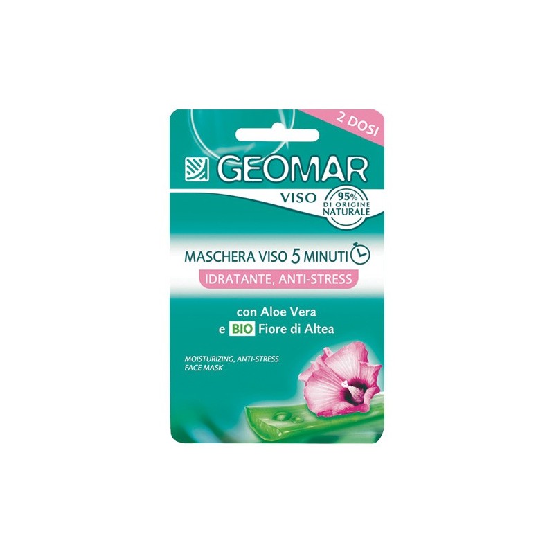 Geomar Maschera Viso Idratante - Anti-Stress 2x7,5ml