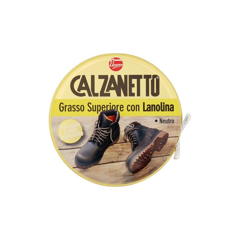 8004235002473 Calzaneto Grasso Superiore Con Lanolina Per Calzature 100ml