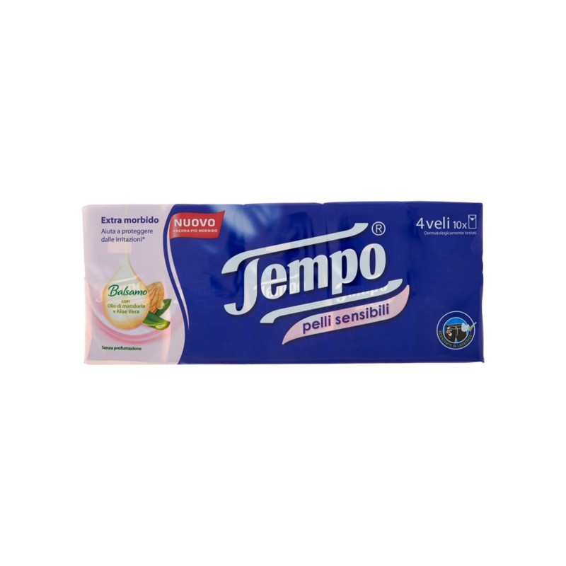 Tempo Fazzoletti Pelli Sensibili 10pz