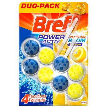 8410436224840 Bref Wc Power Activ Lemon 2x50gr