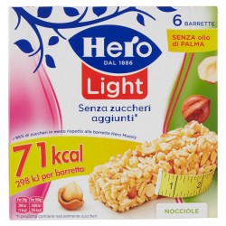 8000080002101 Hero Light Muesly Nocciole 6x20gr