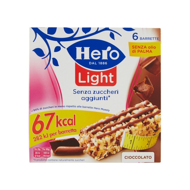 HERO LIGHT MUESLY CIOCCOLATO 6x20GR