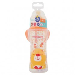 8058664096053 Neo Baby Biberon Arancio Collo Largo Caucciu 330ml