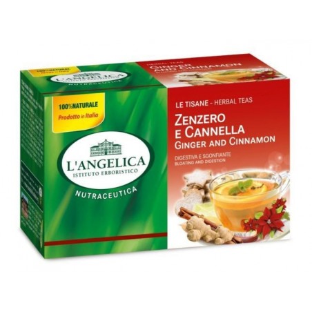 L'ANGELICA TISANA ZENZERO E CANNELLA 20 FILTRI