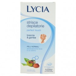 Lycia Strisce Depilatorie Braccia E Gambe Pelli Normali Con Cera D'api E Olio Jojoba 20pz