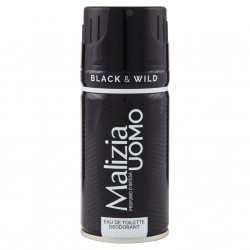 MALIZIA UOMO DEO SPRAY BLACK & WILD 150ML