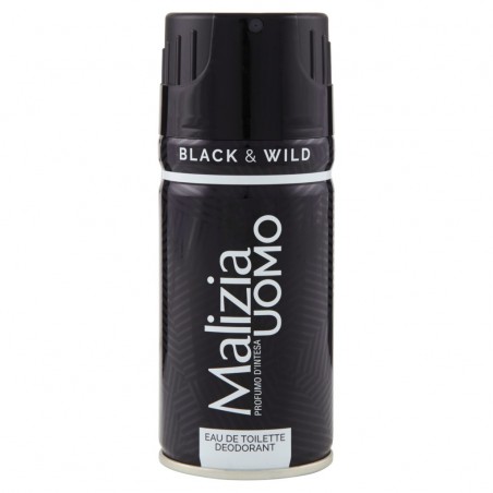 8003510023226 MALIZIA UOMO DEO SPRAY BLACK & WILD 150ML