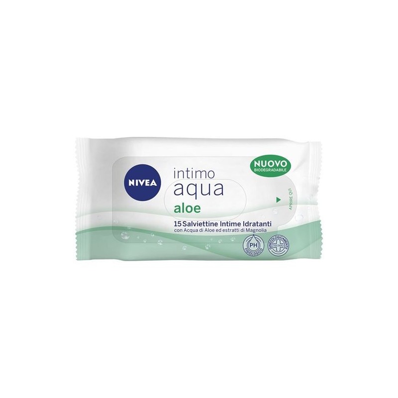 42360469 Nivea Salviettine Intime Aqua Aloe 15pz