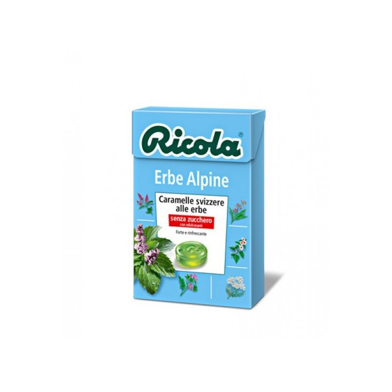 7610700901083 Ricola Caramelle Erbe Alpine Senza Zucchero 50gr