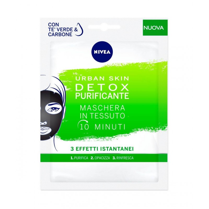 Nivea Maschera Tessuto Urban Skin Detox Purificante 1pz