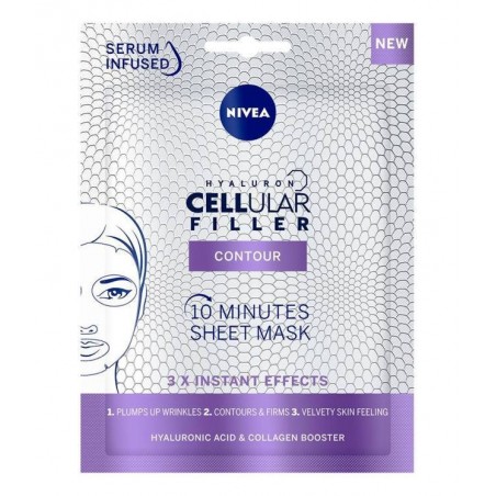 4005900623539 Nivea Maschera Tessuto Hyaluron Cellular Filler Contour 1pz