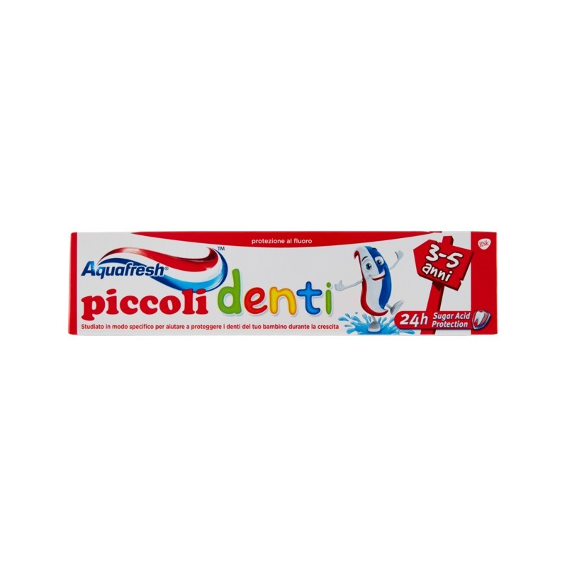 Aquafresh Dentifricio Piccoli Denti 3-5 Anni 50ml