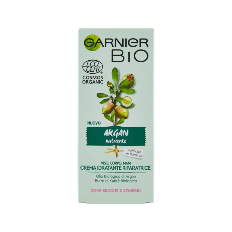 Garnier Bio Crema Argan Idratante Riparatrice Pelli Secche E Sensibili 50ml