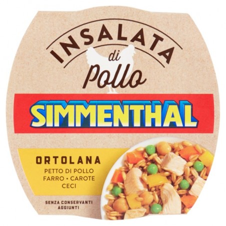 8004030925007 Simmenthal Insalata Di Pollo Ortolana Con Farro Carote E Ceci 160gr