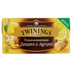 0070177225759 Twining Te' Nero Zenzero E Agrumi 25 Filtri