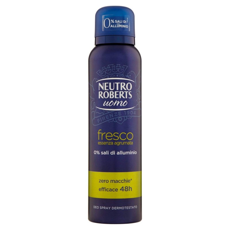 Neutro Roberts Deo Spray Uomo Fresco Essenza Agrumata 150ml