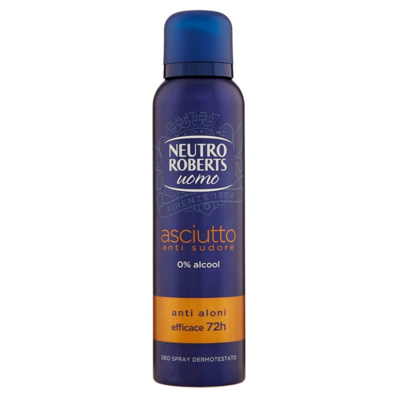 Neutro Roberts Deo Spray Uomo Asciutto Anti Sudore 150ml