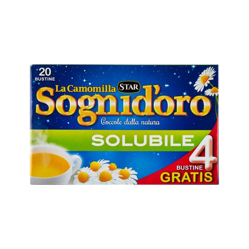 8000050446102 Sognid'oro Camomilla Solubile 20 Filtri 100gr