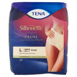 Tena Silhouette Creme Plus Large 8pz