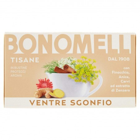 8001840389913 Bonomelli Tisana Ventre Sgonfio 16 Filtri 32gr