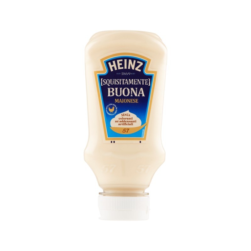 87157758 Heinz Mayonnaise Squisitamente Buona Top Down 220ml