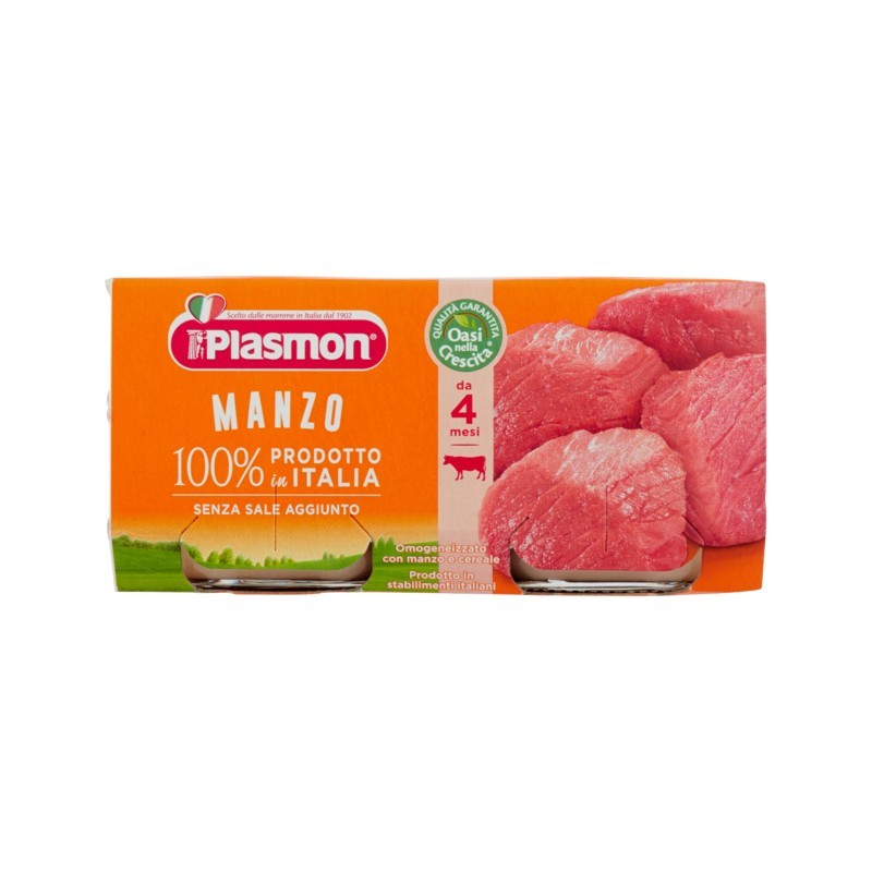 8001040016534 Plasmon Omogeneizzato Manzo 2x80gr