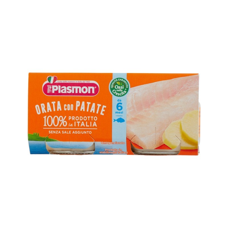 Plasmon Omogeneizzato Orata Con Patate 2x80gr