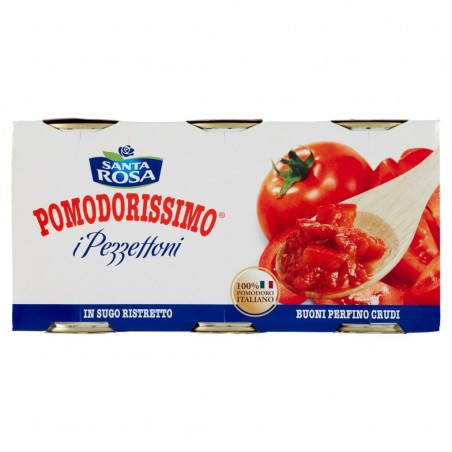 8000810101722 Santa Rosa Pomodorissimo I Pezzettoni 3x400gr