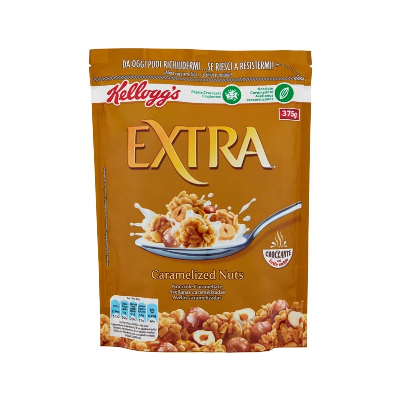 Kellogg's Extra Nocciole Caramellate 375gr