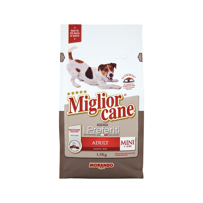 Miglior Cane I Preferiti Crocchette Adult Mini Gusto Manzo 1500gr