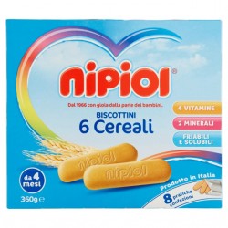 8001040089651 Nipiol Biscotto 6 Cereali 360gr