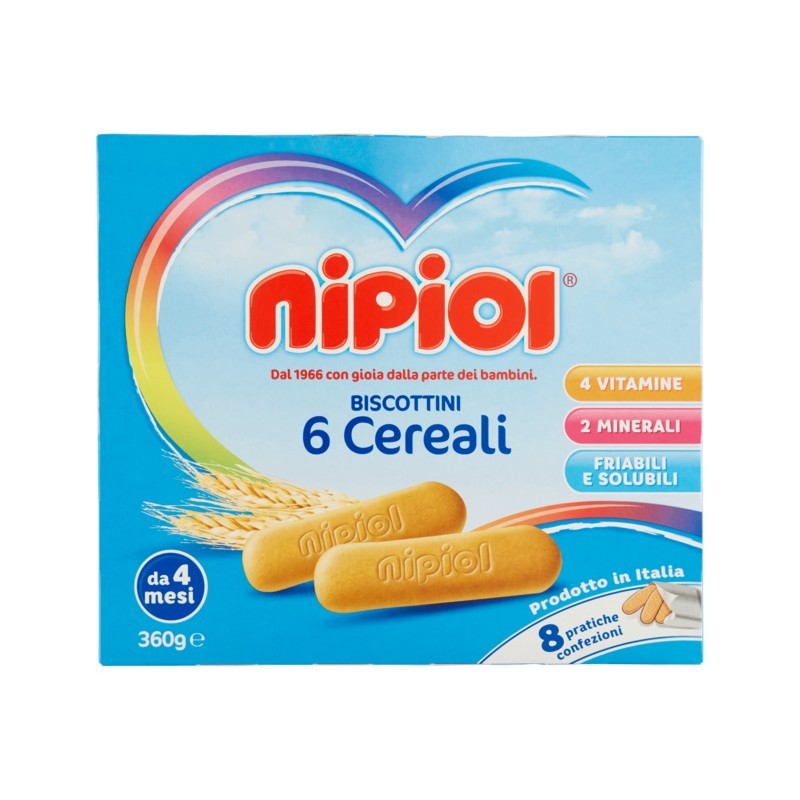 Nipiol Biscotto 6 Cereali 360gr