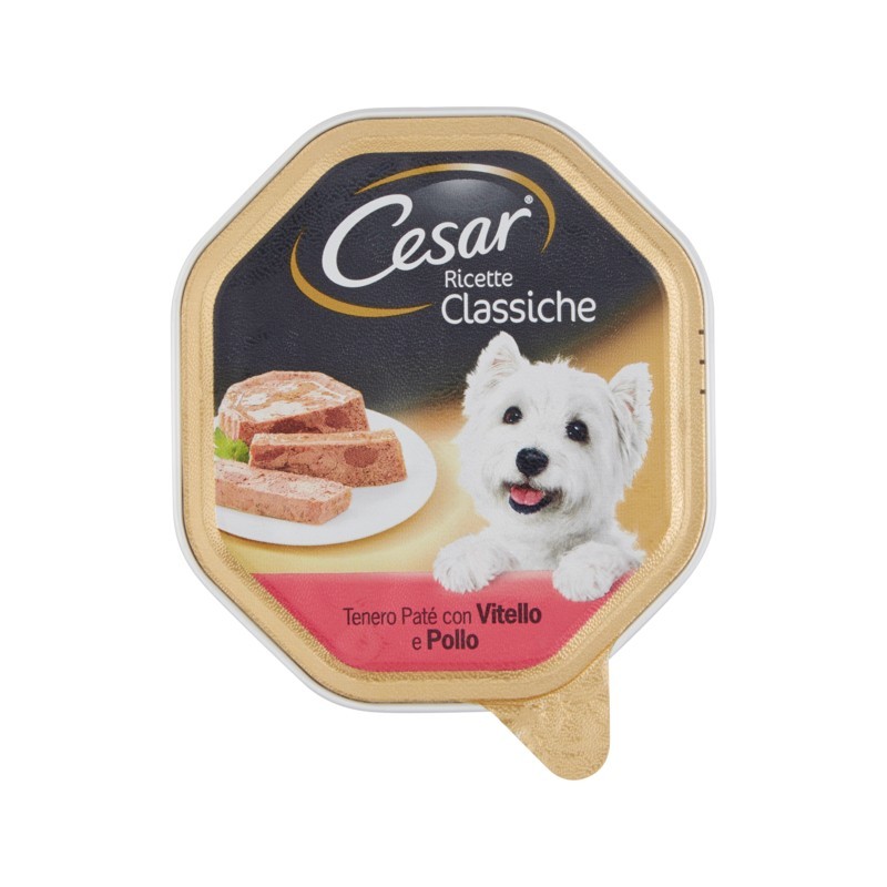 4008429012617 CESAR PATÈ RICETTE CLASSICHE VITELLO & POLLO 150GR