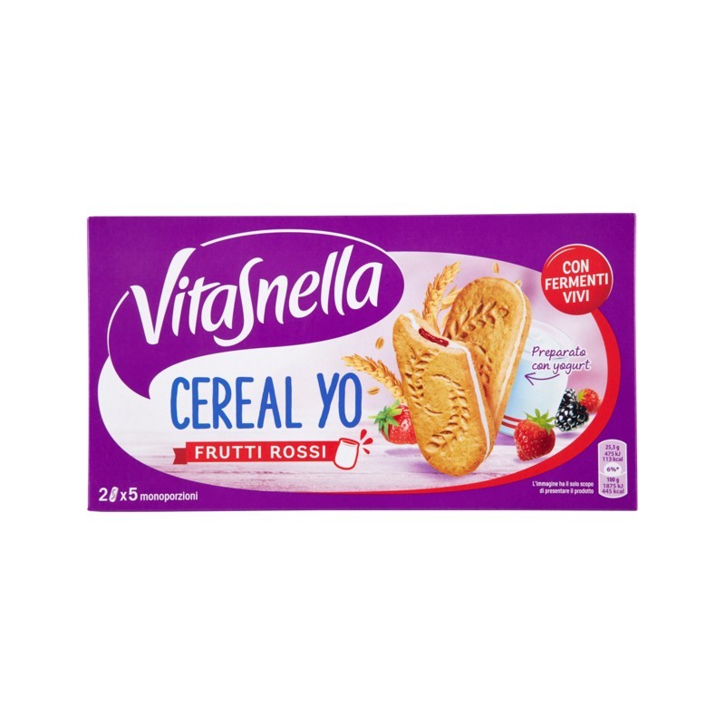 7622210089885 Vitasnella Cereal Yo Frutti Rossi 5x50,6gr