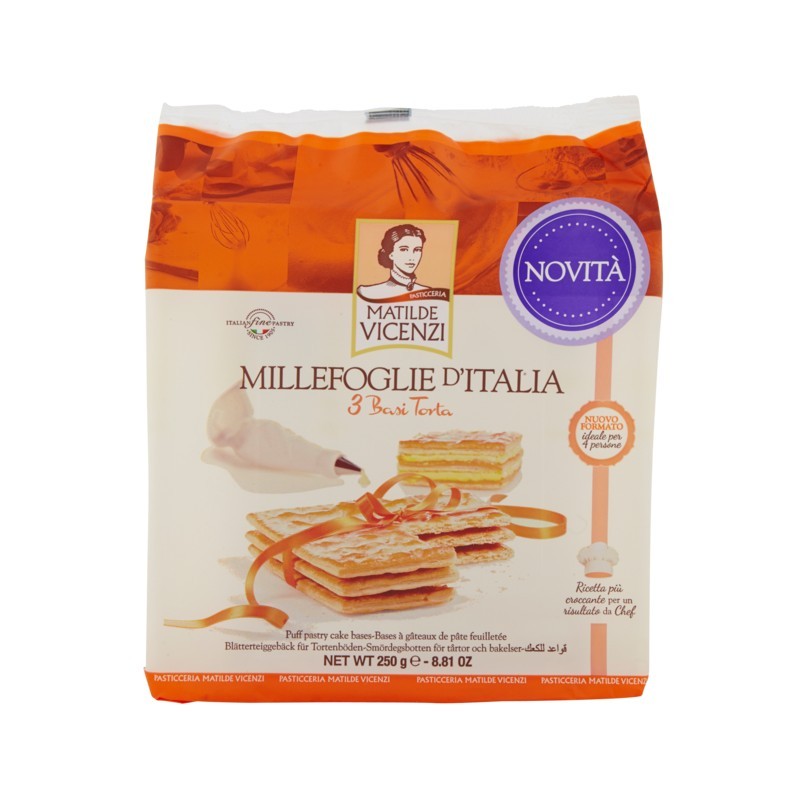 8000350005627 Vicenzi Millefoglie D'italia Basi Per Torte 250gr