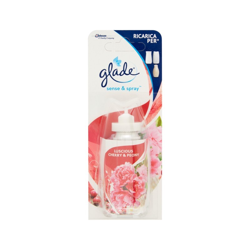 GLADE SENSE & SPRAY RICARICA LUSCIOUS CHERRY & POENY 18ML