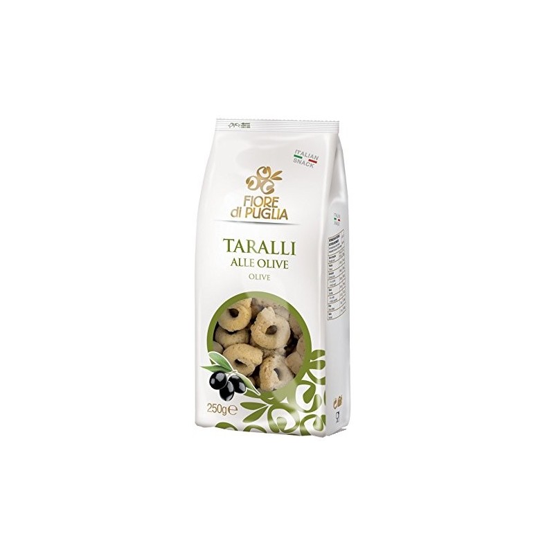 8015592100450 Fiore Di Puglia Taralli Gusto Olive 250gr