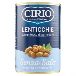 80160397 Cirio Lenticchie Senza Sale Lattina 400gr