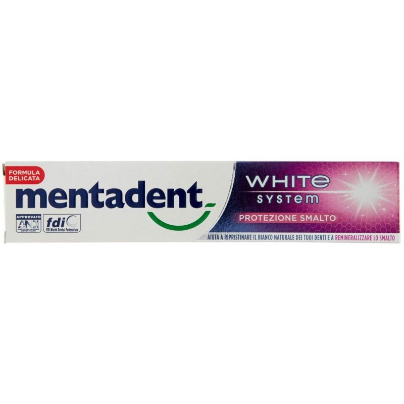 Mentadent Dentifricio White Smalto New 75ml