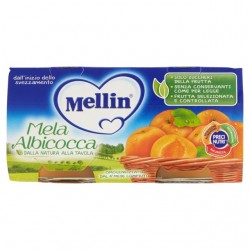 8000050533802 Mellin Omogeneizzato Mela E Albicocca 2x100gr