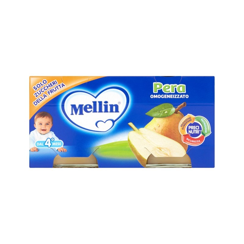 8000050577301 Mellin Omogeneizzato Pera 2x100gr