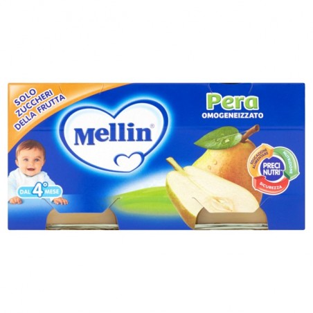 8000050577301 Mellin Omogeneizzato Pera 2x100gr