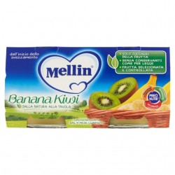 8000050576106 Mellin Omogeneizzato Banana/Kiwi 2x100gr